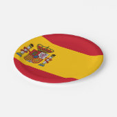 スペイン国旗 ペーパープレート (アングル)