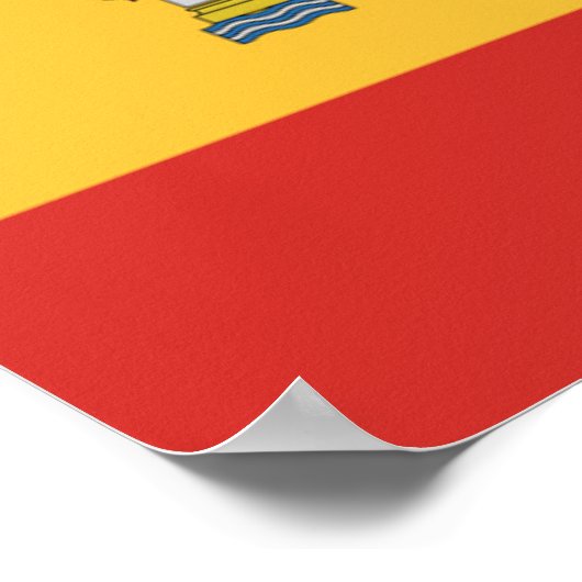 スペイン国旗 ポスター (角)