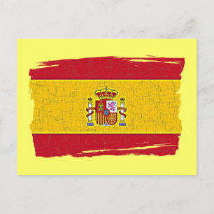 スペイン国旗 ポストカード