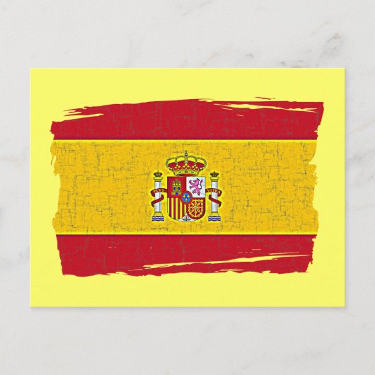 スペイン国旗 ポストカード (正面)