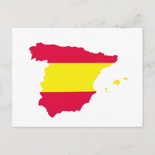 スペイン国旗 ポストカード