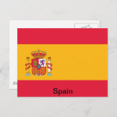 スペイン国旗 ポストカード (正面/裏面)
