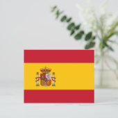 スペイン国旗 ポストカード (スタンド正面)