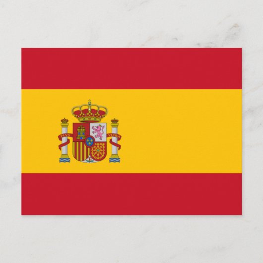 スペイン国旗 ポストカード (正面)