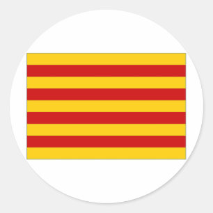 スペイン国旗 ラウンドシール