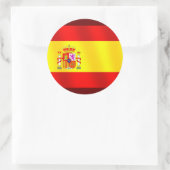 スペイン国旗 ラウンドシール (バッグ)