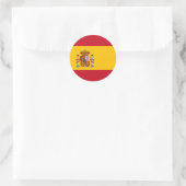 スペイン国旗 ラウンドシール (バッグ)