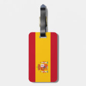 スペイン国旗 ラゲッジタグ (裏面縦)