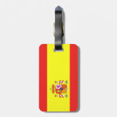 スペイン国旗 ラゲッジタグ (裏面縦)