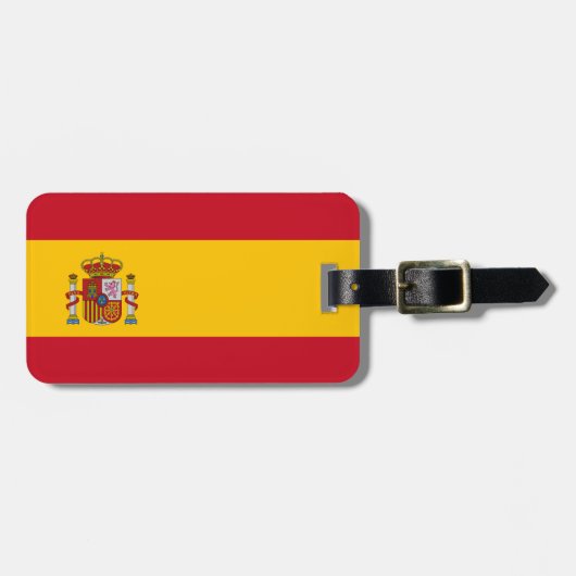 スペイン国旗 ラゲッジタグ (正面横)