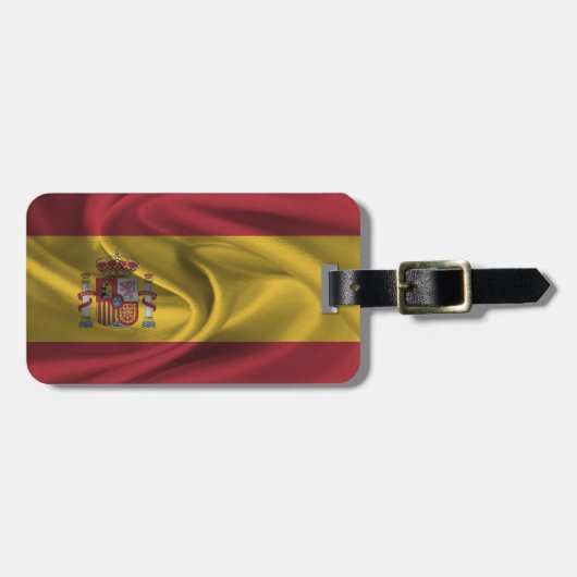 スペイン国旗 ラゲッジタグ (正面横)