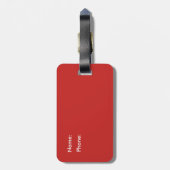 スペイン国旗 ラゲッジタグ (裏面縦)