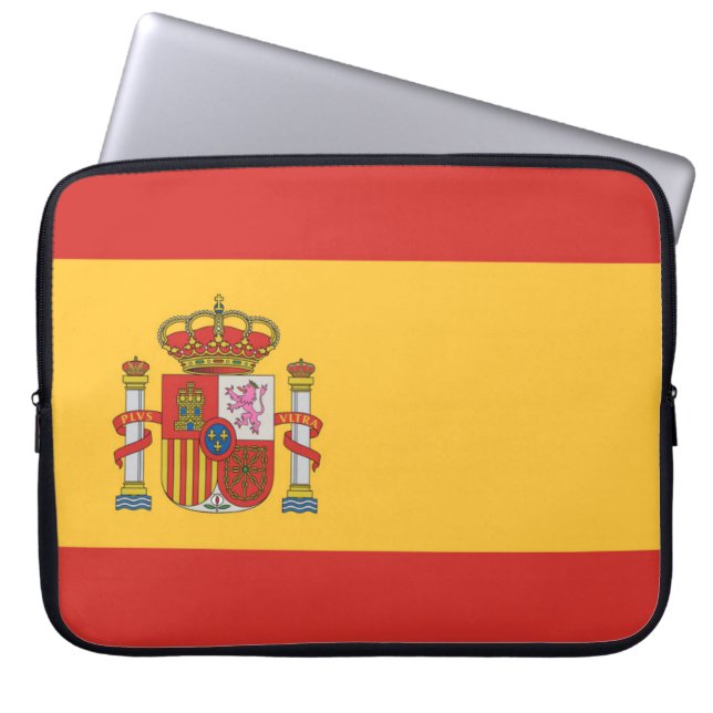 スペイン国旗 ラップトップスリーブ (正面)