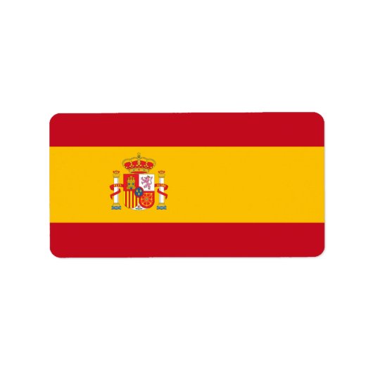 スペイン国旗 ラベル (正面)