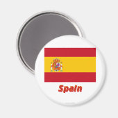 スペイン国旗(名前) マグネット (正面/裏面)