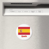 スペイン国旗(名前) マグネット (インサイチュ (食洗機))