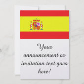 スペイン国旗 招待状 (正面)