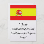 スペイン国旗 招待状 (正面/裏面)