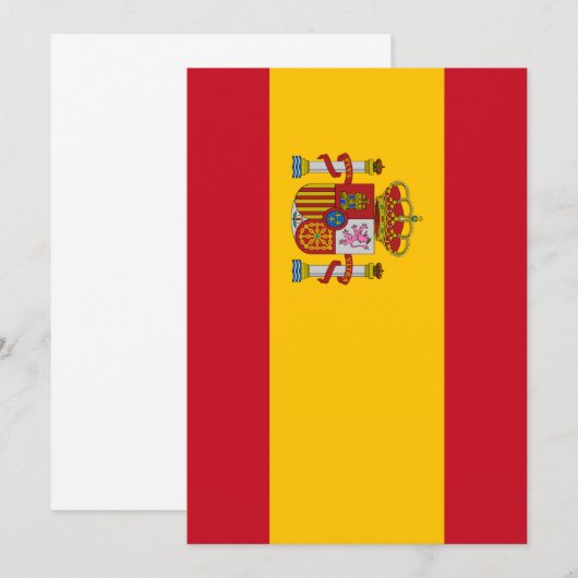 スペイン国旗 招待状 (正面/裏面)