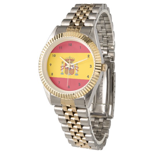 スペイン国旗 腕時計 (アングル)