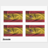 スペイン国旗 長方形シール (シート)