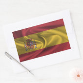 スペイン国旗 長方形シール (封筒)