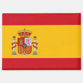 スペイン国旗 長方形マグネット マグネット (正面)