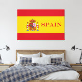 スペイン国旗 – Bandera de Espana キャンバスプリント (インサイチュ (寝室))