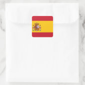 スペイン国旗 – Bandera de Espana スクエアシール (バッグ)