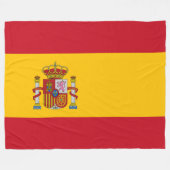 スペイン国旗 – Bandera de Espana フリースブランケット (正面(横))