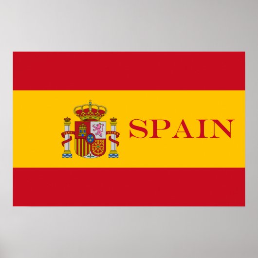 スペイン国旗 – Bandera de Espana ポスター (正面)
