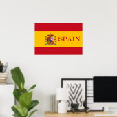 スペイン国旗 – Bandera de Espana ポスター (ホームオフィス)