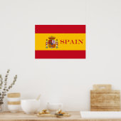 スペイン国旗 – Bandera de Espana ポスター (キッチン)