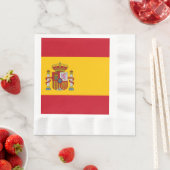 スペイン国旗 – Bandera de Espana 縁ありランチョンナプキン (インサイチュ)