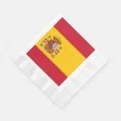 スペイン国旗 – Bandera de Espana 縁ありランチョンナプキン (角)
