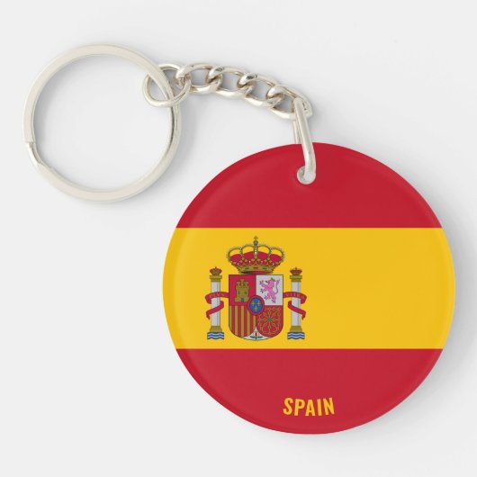 スペイン国魅力的国国旗 キーホルダー (正面)