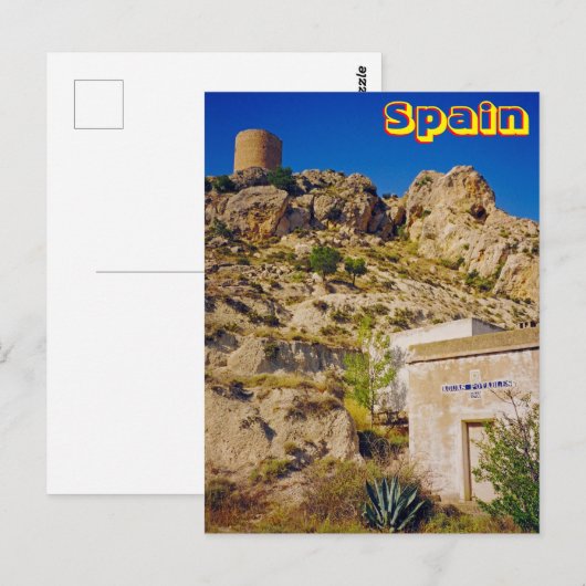 スペイン城 ポストカード (正面/裏面)