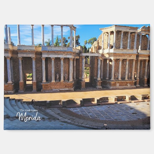 スペイン実在メリダ葉書 マグネット (正面)