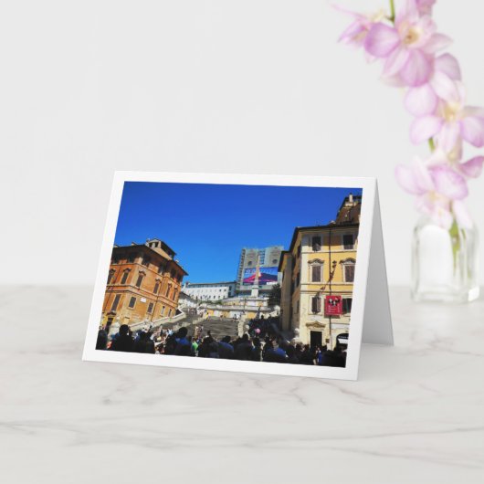 スペイン広場 (Piazza di Spagna), スペイン階段, ローマ, イタリア カード (蘭)