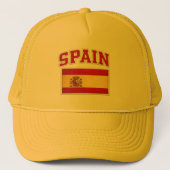 スペイン愛国旗刺繍ハット キャップ (正面)