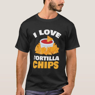 スペイン料理のファン全員に捧げるトルティーヤチップスの愛 Tシャツ