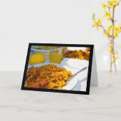 スペイン料理の雰囲気 カード (黄色い花)