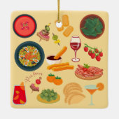 スペイン料理 セラミックオーナメント (裏面)