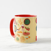 スペイン料理 マグカップ (正面左)