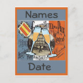 スペイン旅行はがき、編集文字 ポストカード (正面)