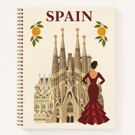 スペイン旅行ノートブック ノートブック (正面)