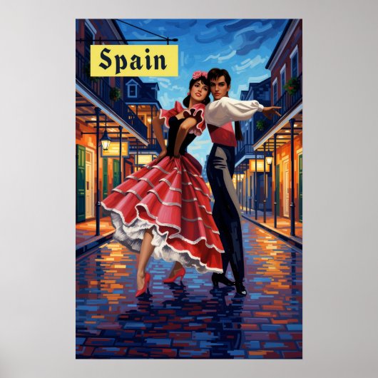 スペイン旅行ポスター ポスター (正面)