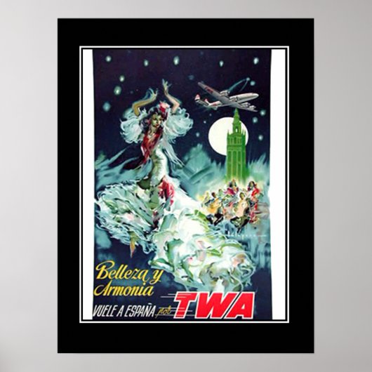 スペイン旅行ヴィンテージのポスター ポスター (正面)