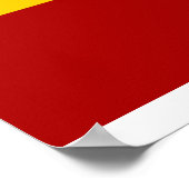 スペイン旗の高品質 ポスター (角)