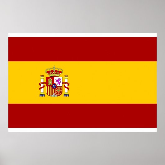 スペイン旗の高品質 ポスター (正面)